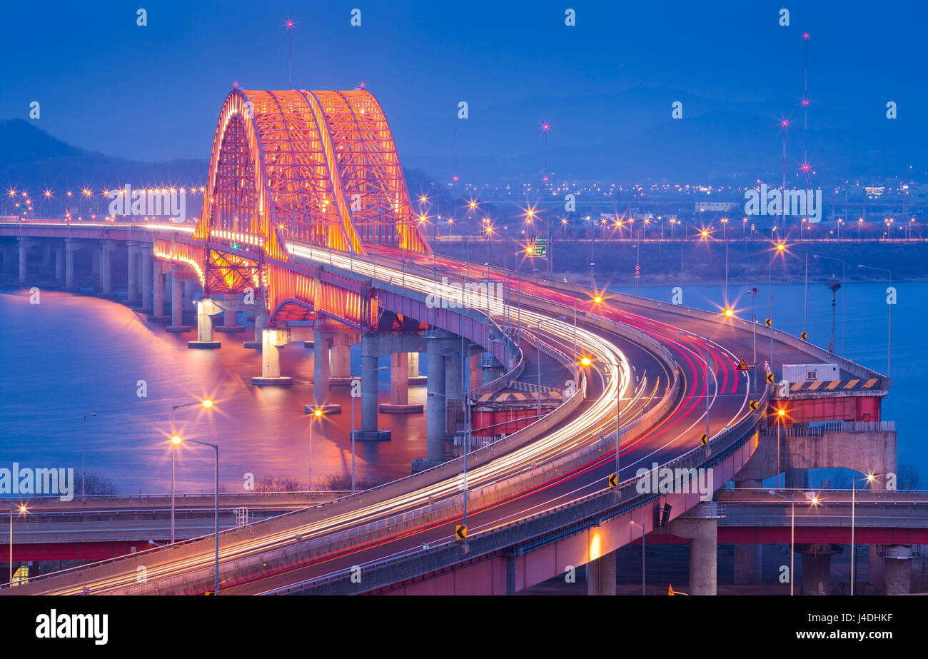 Banghwa bridge in Korea ,South Korea Stock Photo