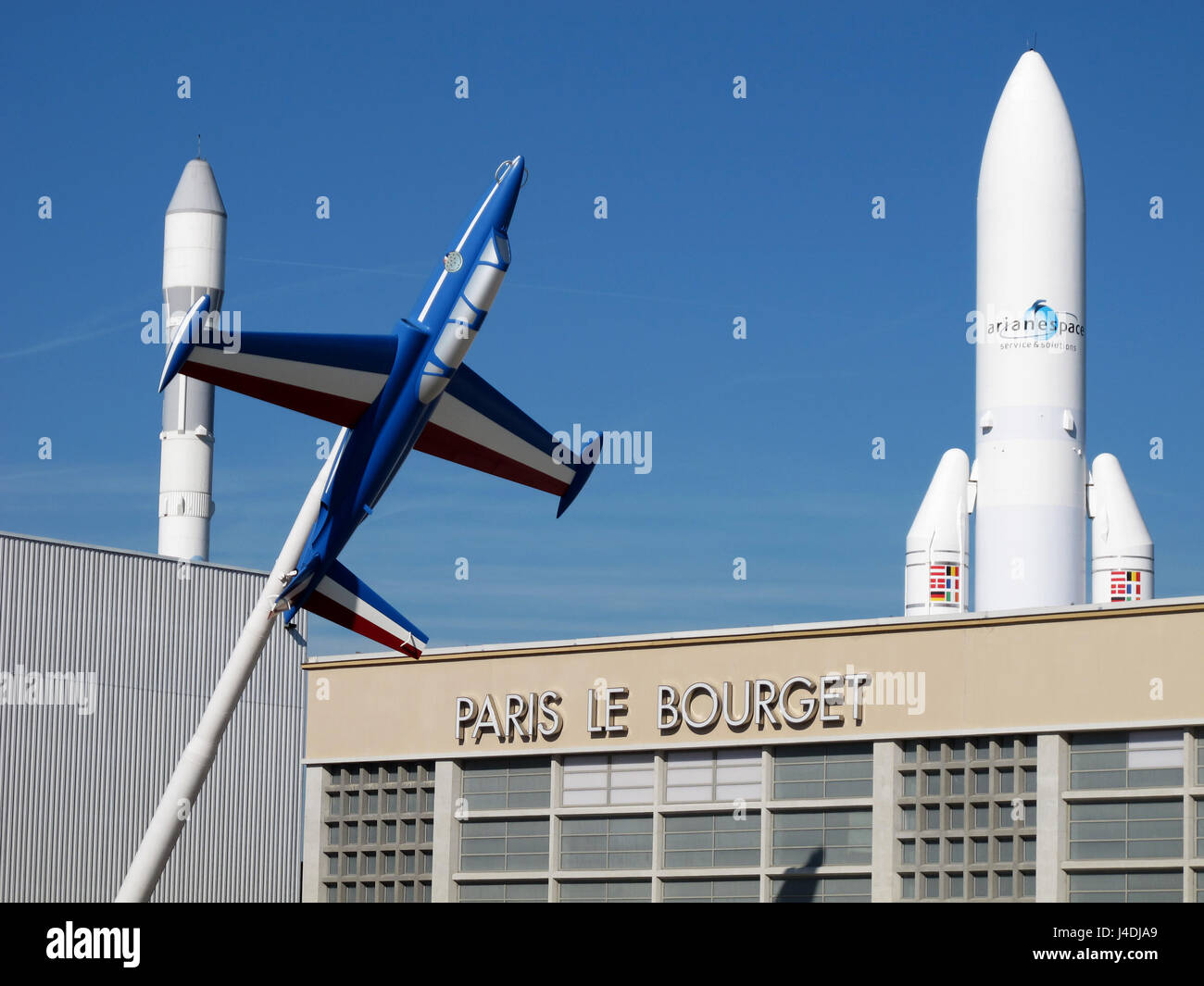 Fouga Magister of the Patrouille de France, Air and Space Museum, Paris Le Bourget, Le Bourget