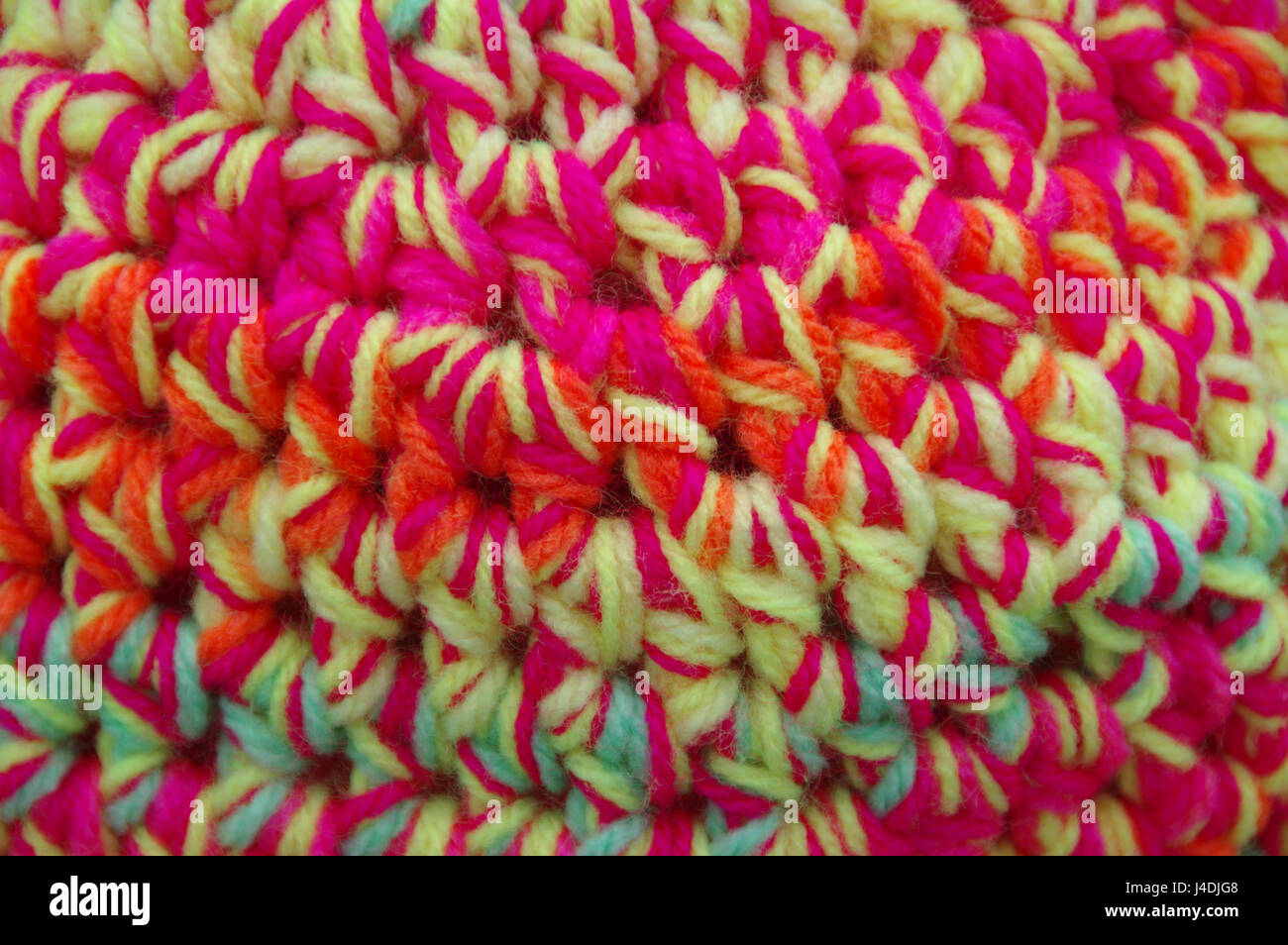 The handmade wool fabrics in variegated colors Stock Photo