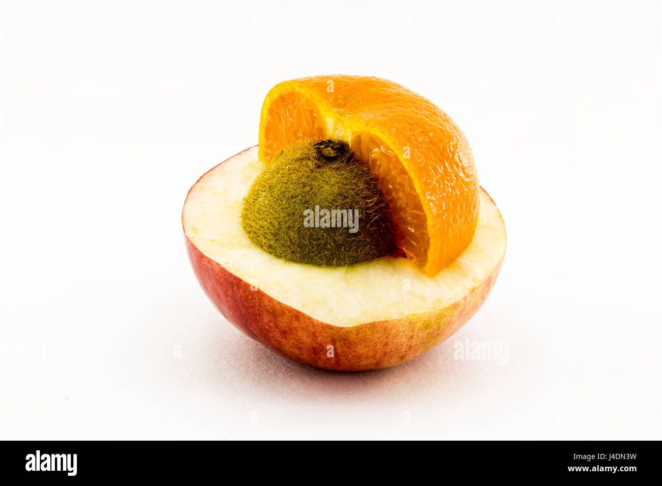 Composite fruit isolated on white background Stock Photo Alamy