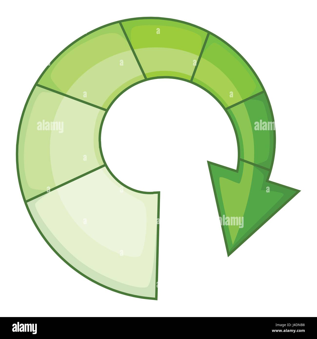 Green spiral arrow icon, cartoon style Stock Vector Image & Art - Alamy