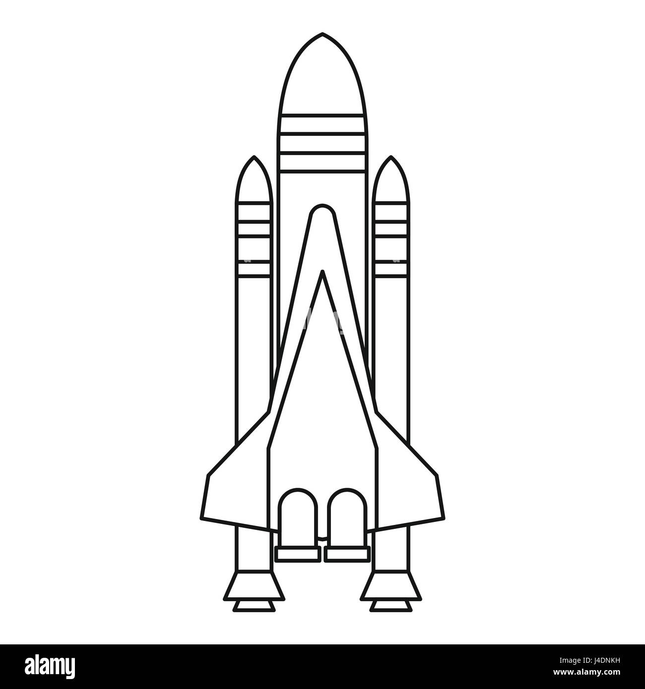 Shuttle icon, outline style Stock Vector Image & Art - Alamy