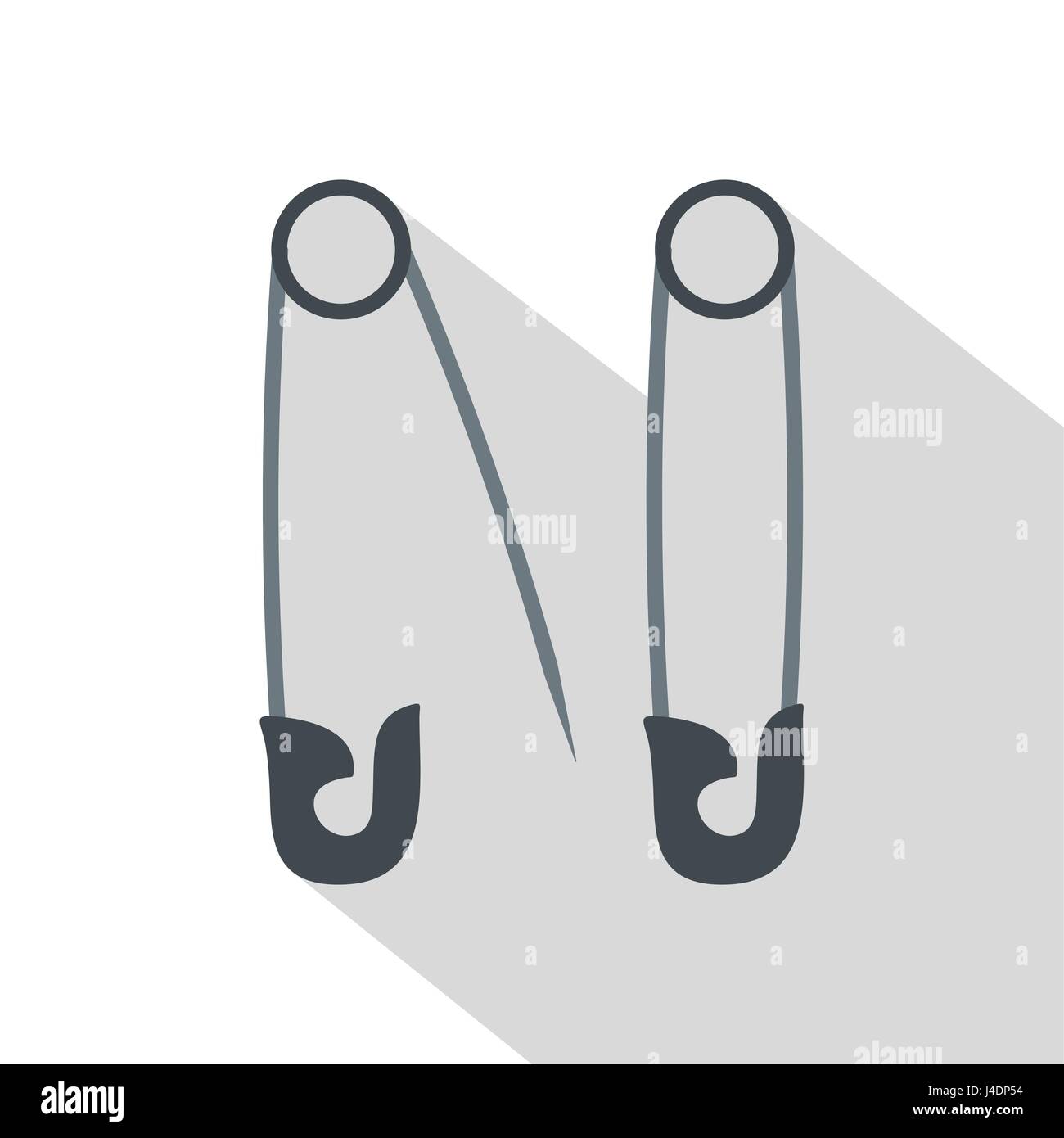 Pins icon, flat style Stock Vector Image & Art - Alamy