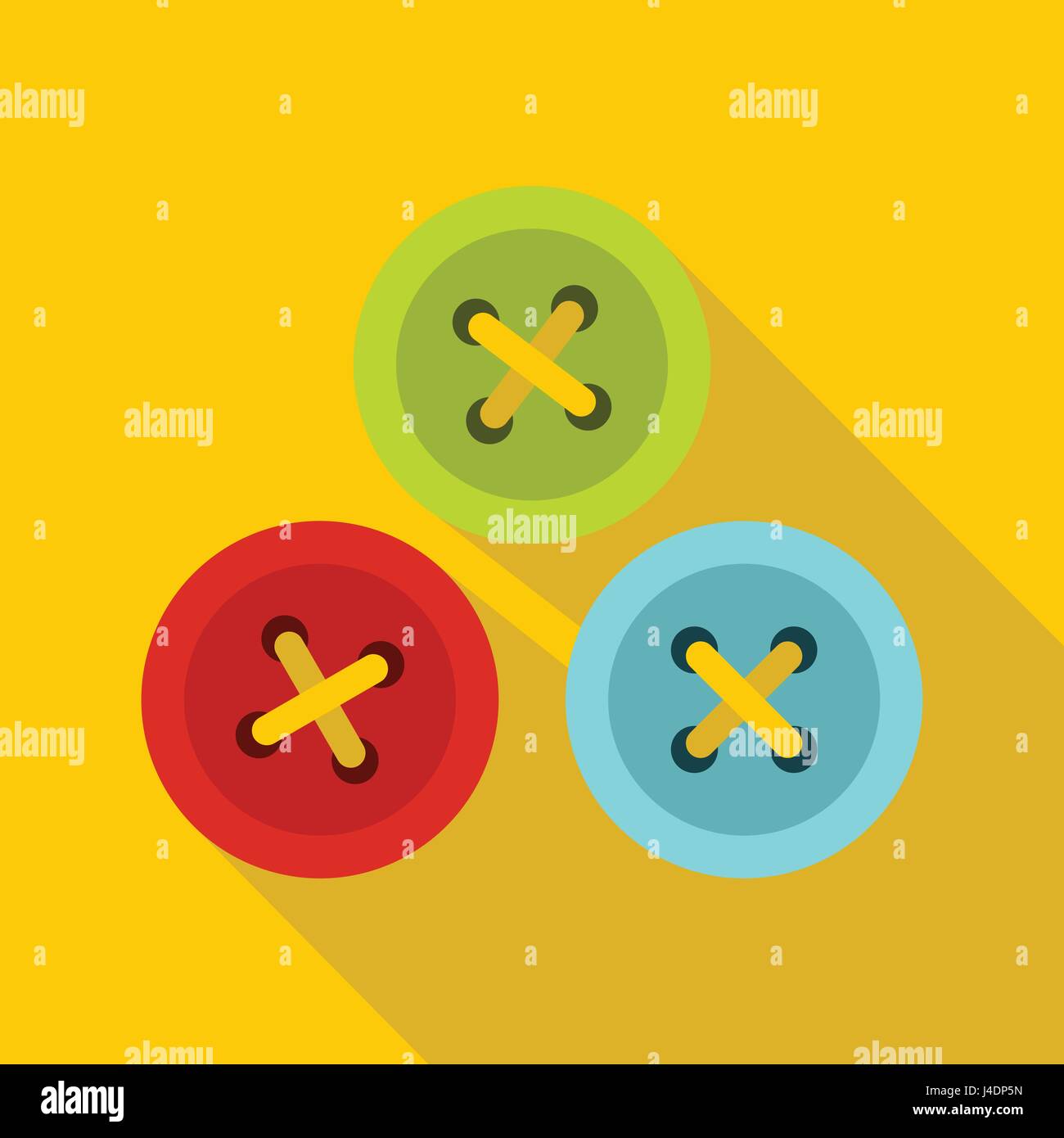 Buttons for sewing icon, flat style Stock Vector Image & Art - Alamy