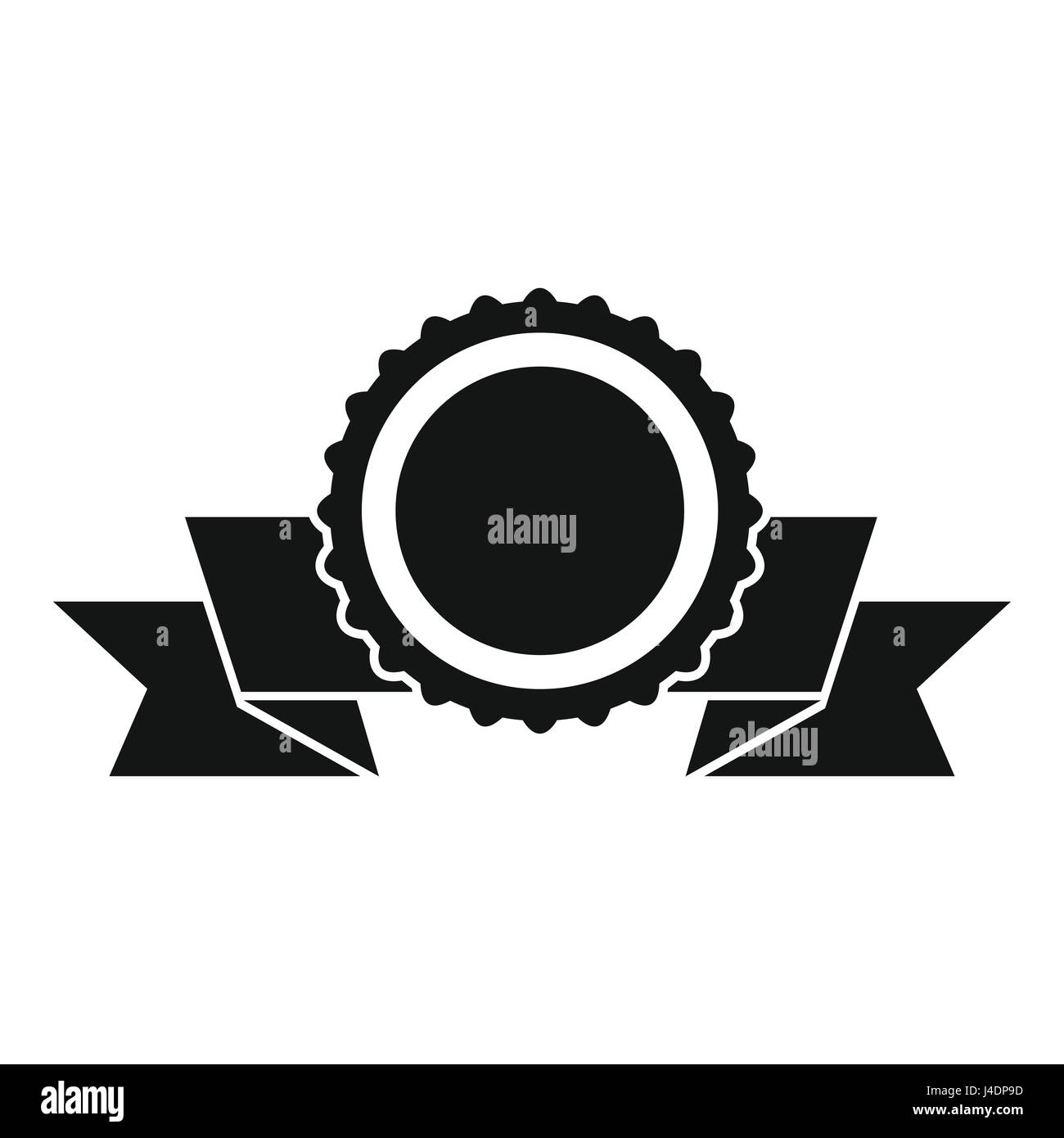 Medal with ribbon icon, simple style Stock Vector Image & Art - Alamy