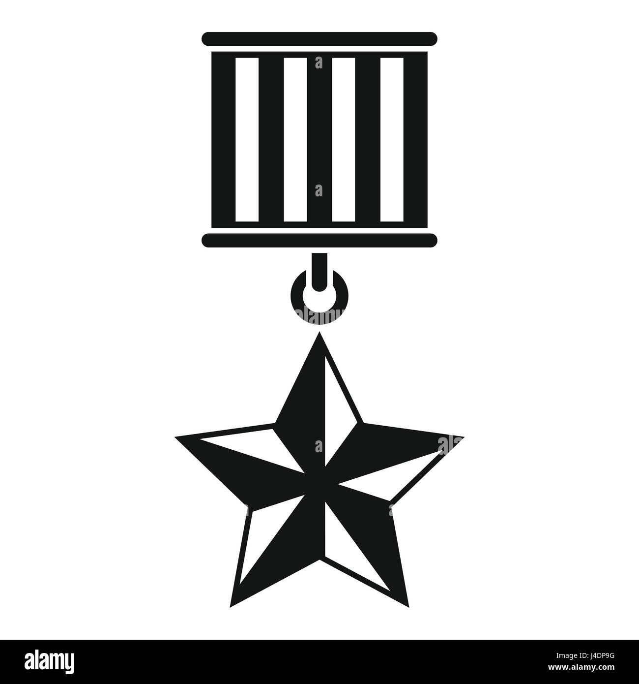 Medal star icon, simple style Stock Vector Image & Art - Alamy