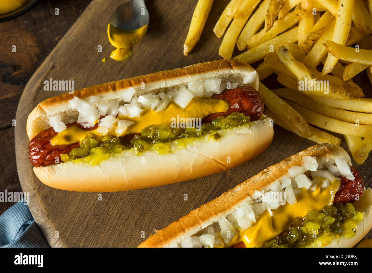 Fried hot dog hires stock photography and images Alamy