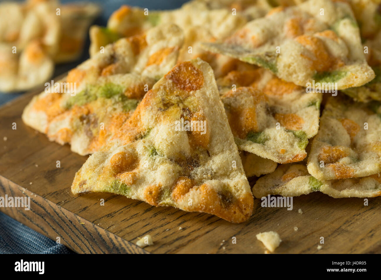 Raw Organic Chickpea Chips with Salt and Pepper Stock Photo Alamy