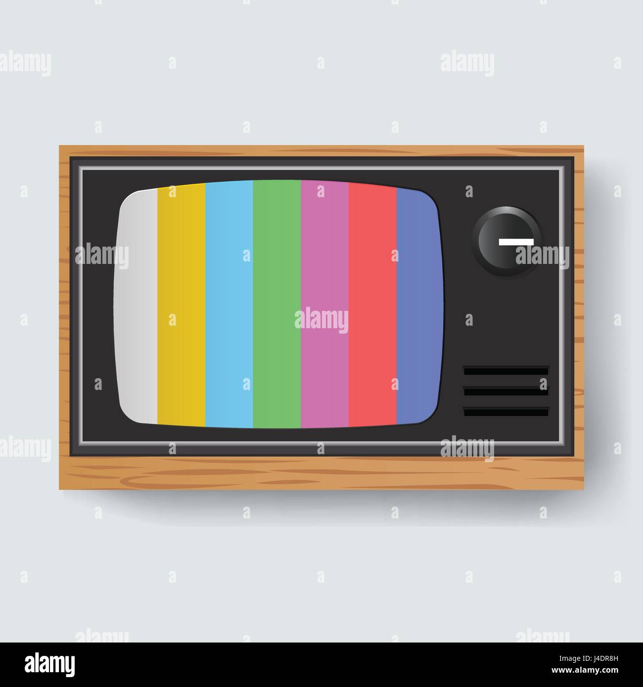 Retro Television TV Entertainment Media Icon Illustration Vector Stock Vector