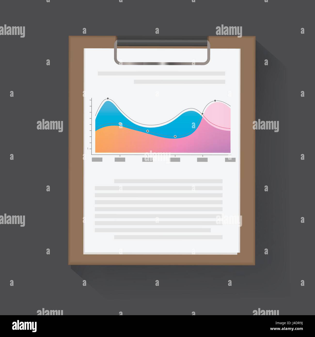 Dashboard statistical graph vector illustration Stock Vector Image ...