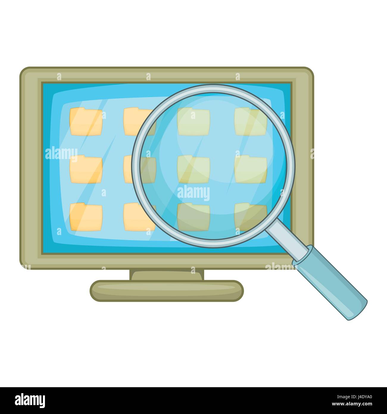 Desktop folders icon, cartoon style Stock Vector Image & Art - Alamy