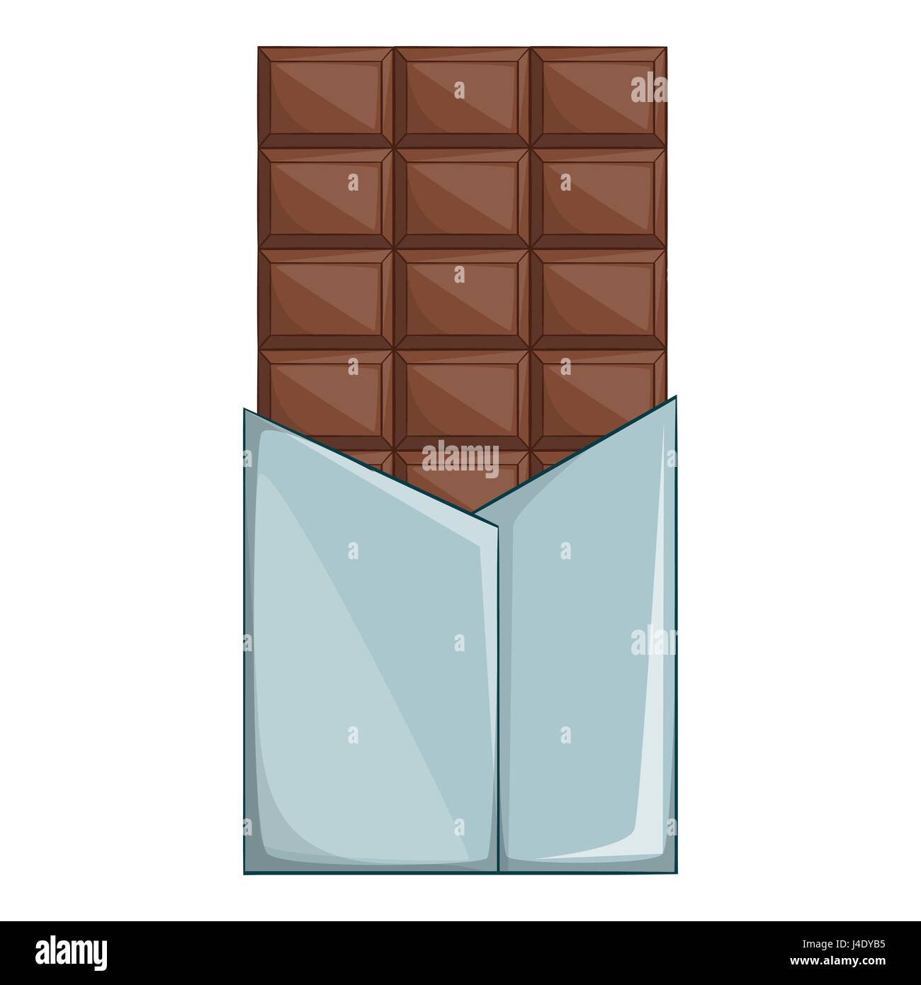Swiss chocolate icon, cartoon style Stock Vector
