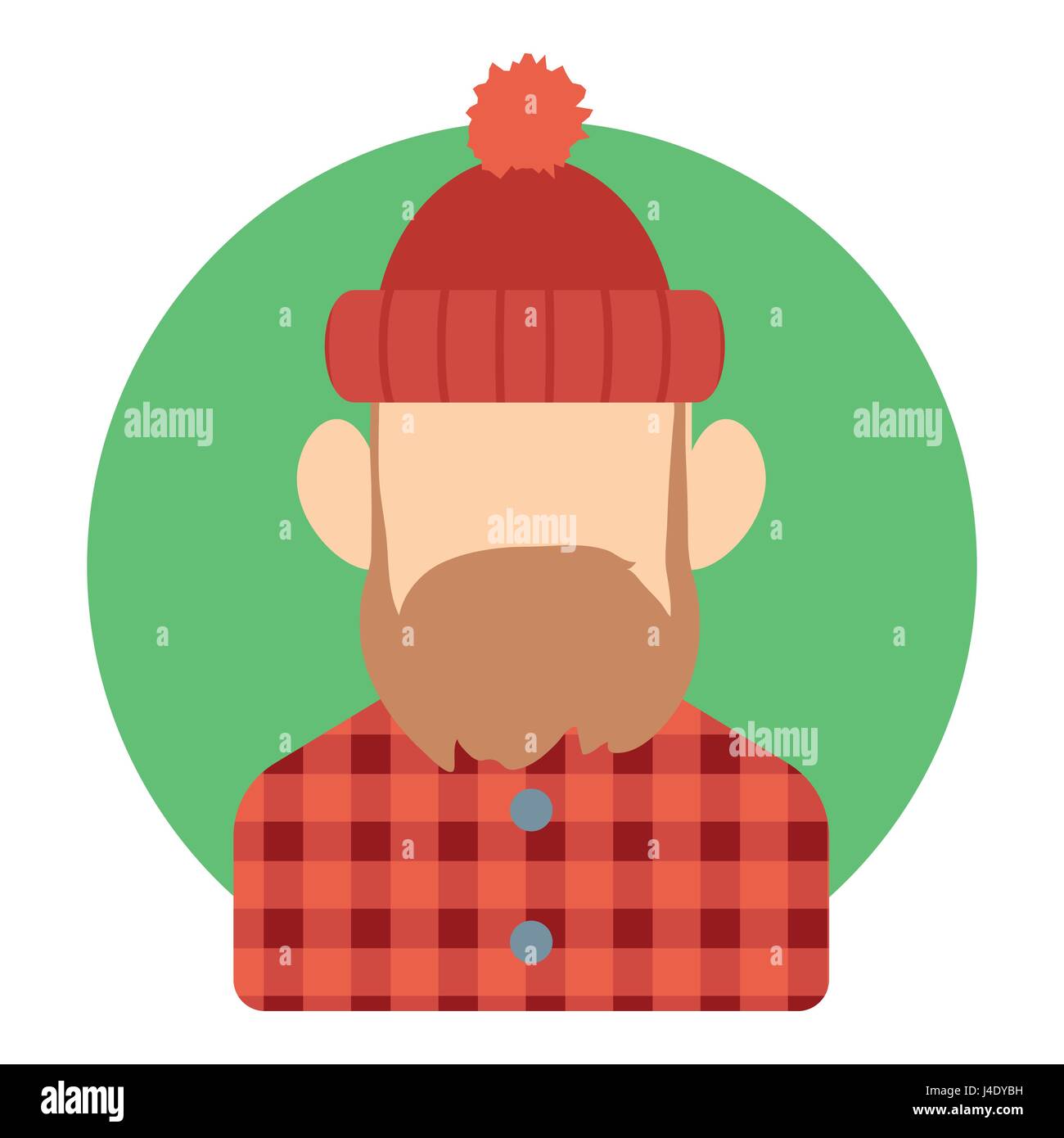 Lumberjack icon, flat style Stock Vector Image & Art - Alamy