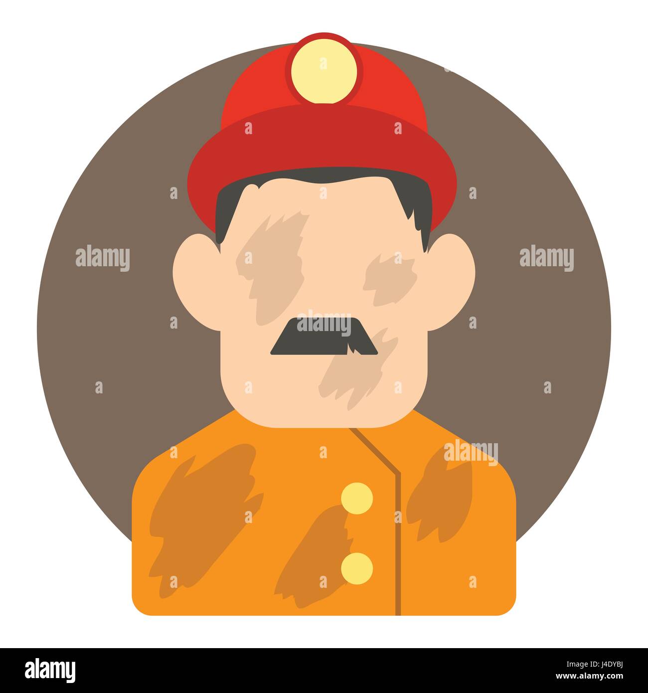 Fireman icon, flat style Stock Vector Image & Art - Alamy