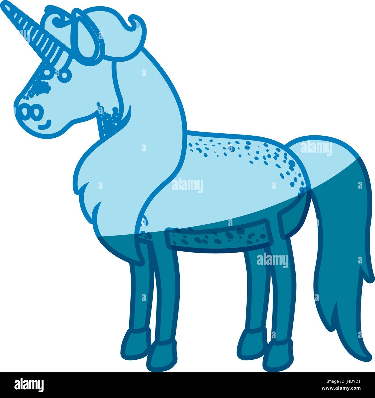 blue silhouette of male unicorn Stock Vector Image & Art Alamy