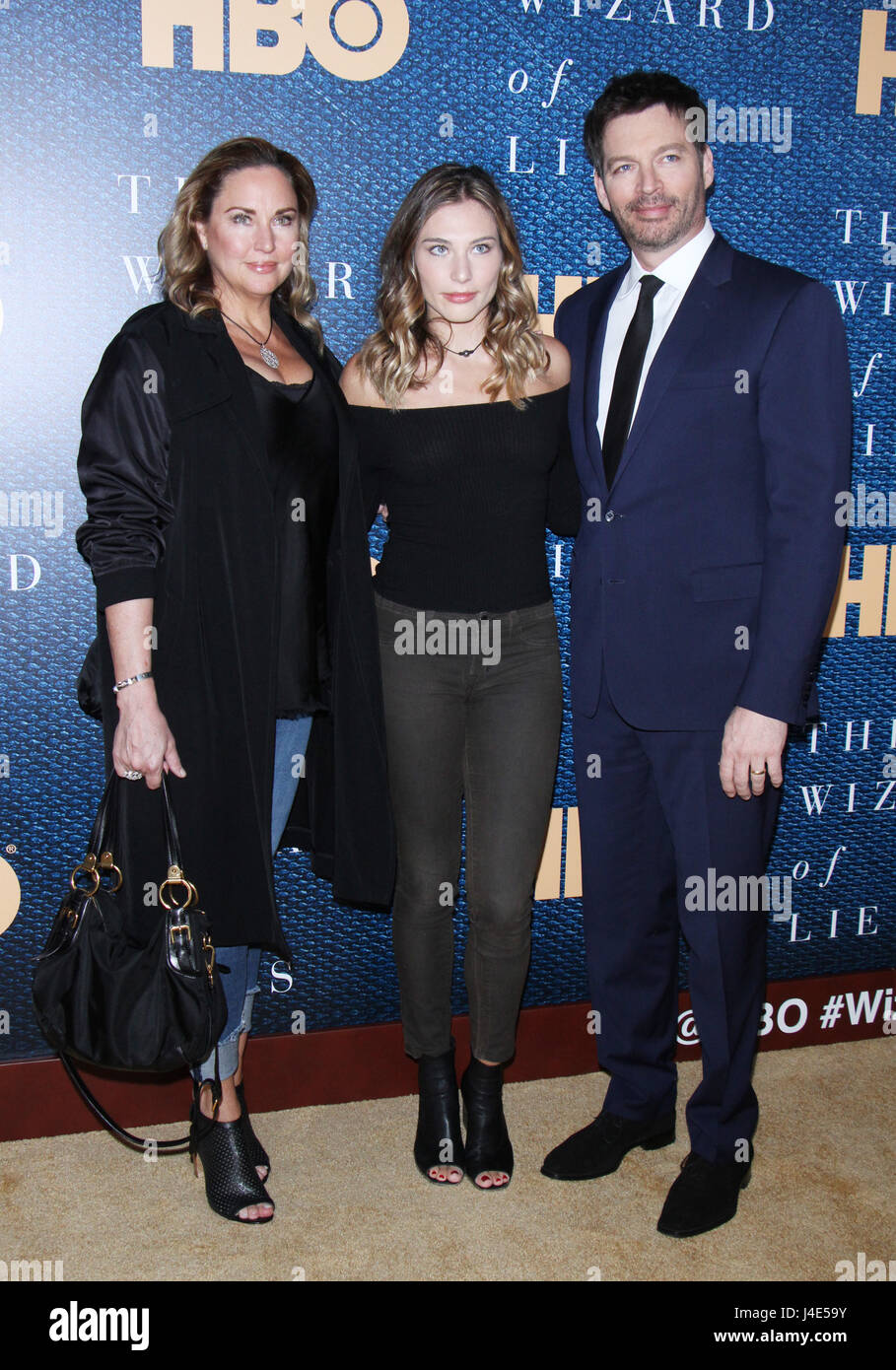 York, USA. 12th May, Jill Goodacre, Sarah Kate Connick, Harry Jr. attend HBO Films presents The Wizard of Premiere at the Museum of Modern Art in New York
