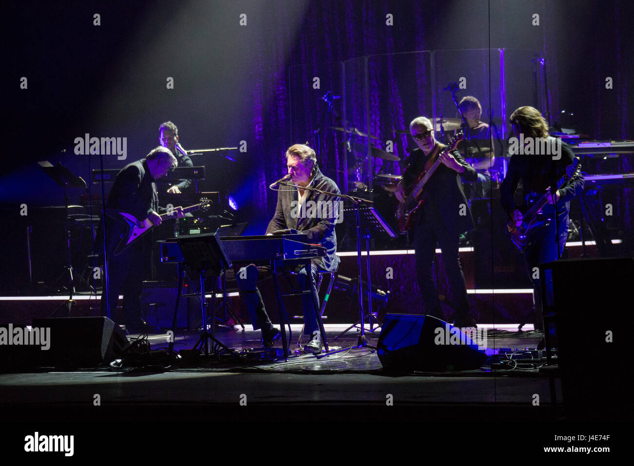 Milan Italy. 11th May 2017. The English singer-songwriter BRYAN FERRY performs live on stage at Teatro Degli Arcimboldi during the 'World Tour 2017' Credit: Rodolfo Sassano/Alamy Live News Stock Photo