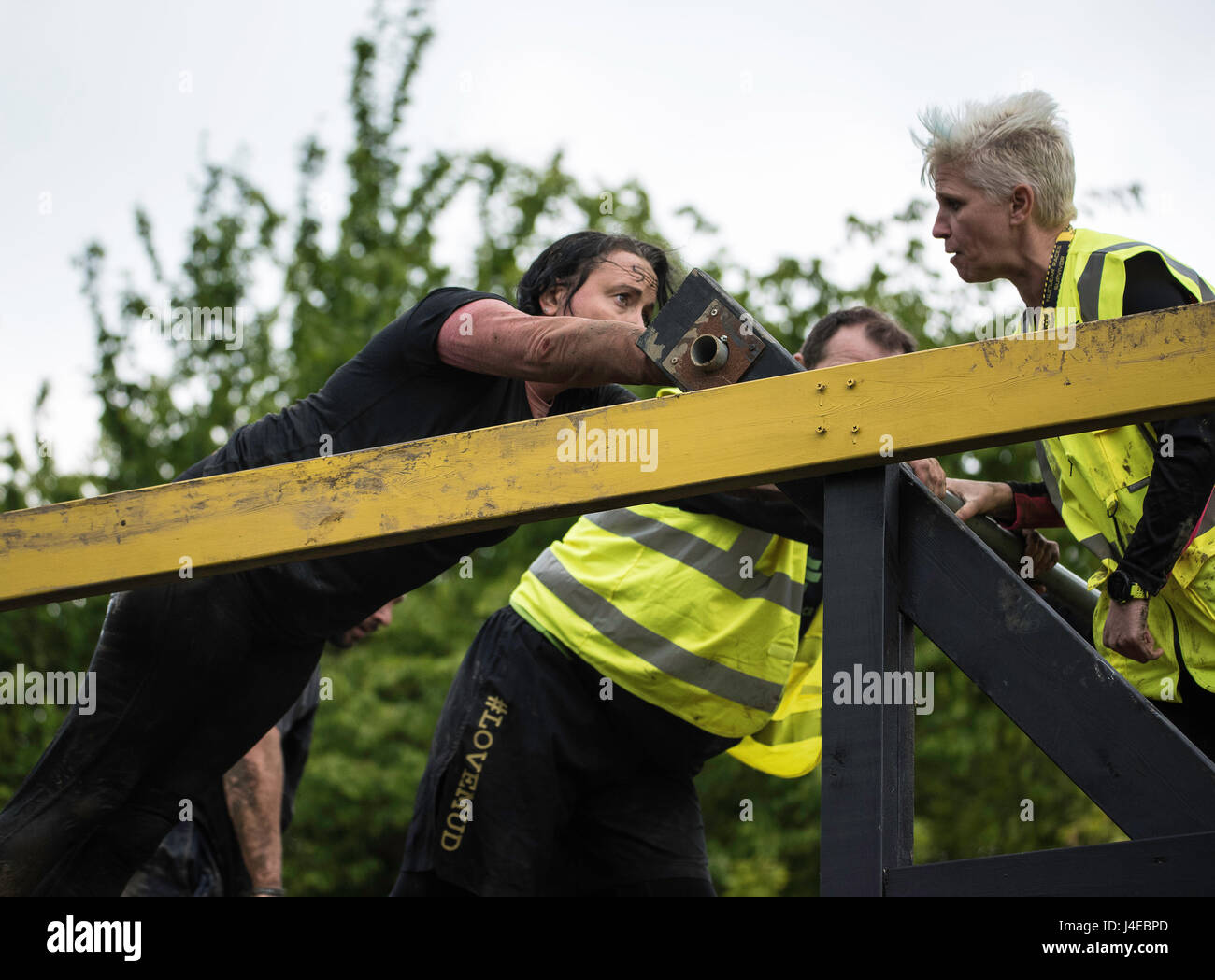 Brentwood, Essex, 13th May 2017; rticipant  at the, Nuclear Blast race, Brentwood, Essex Credit: Ian Davidson/Alamy Live News Stock Photo