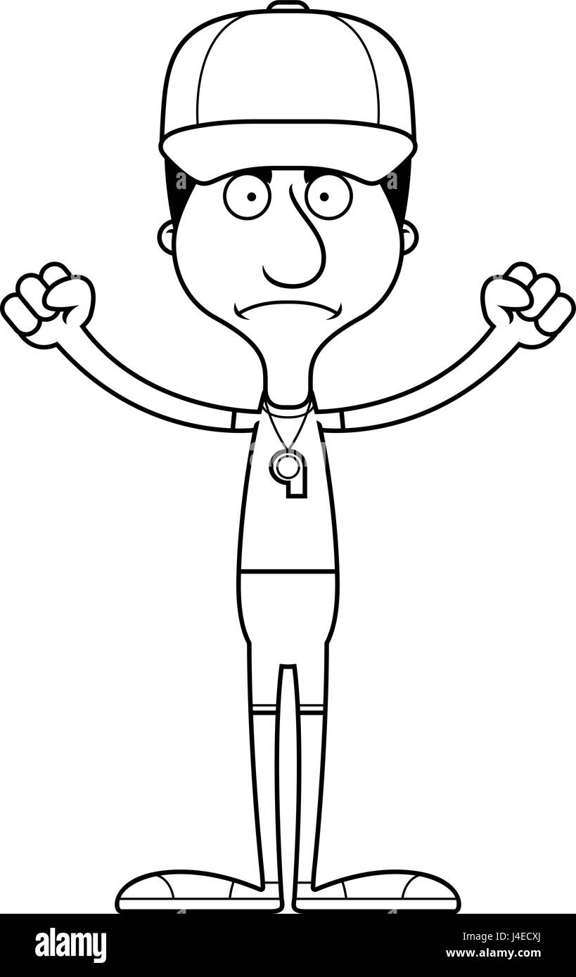 A cartoon coach man looking angry Stock Vector Image & Art - Alamy