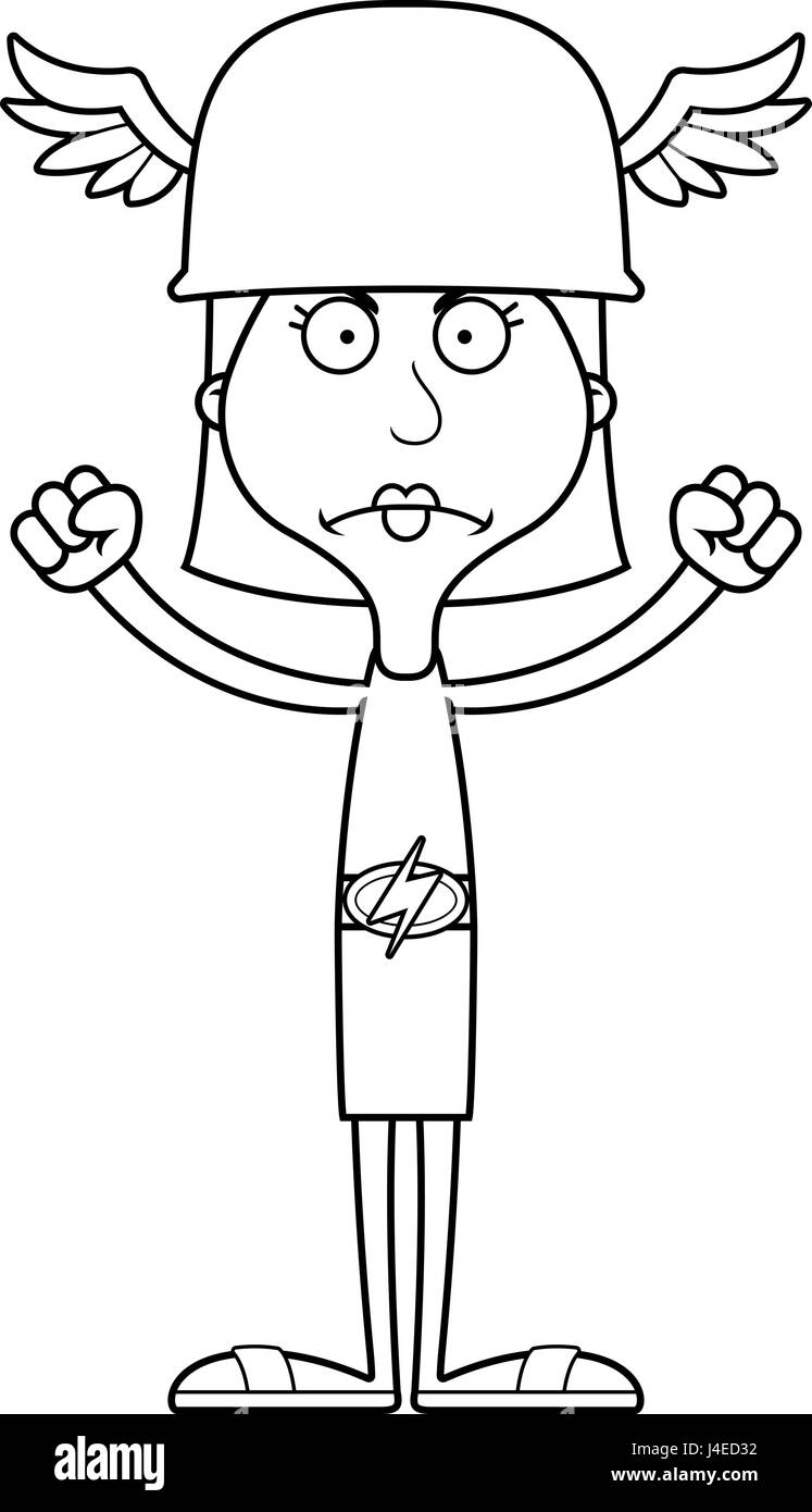 A cartoon Hermes woman looking angry Stock Vector Image & Art - Alamy