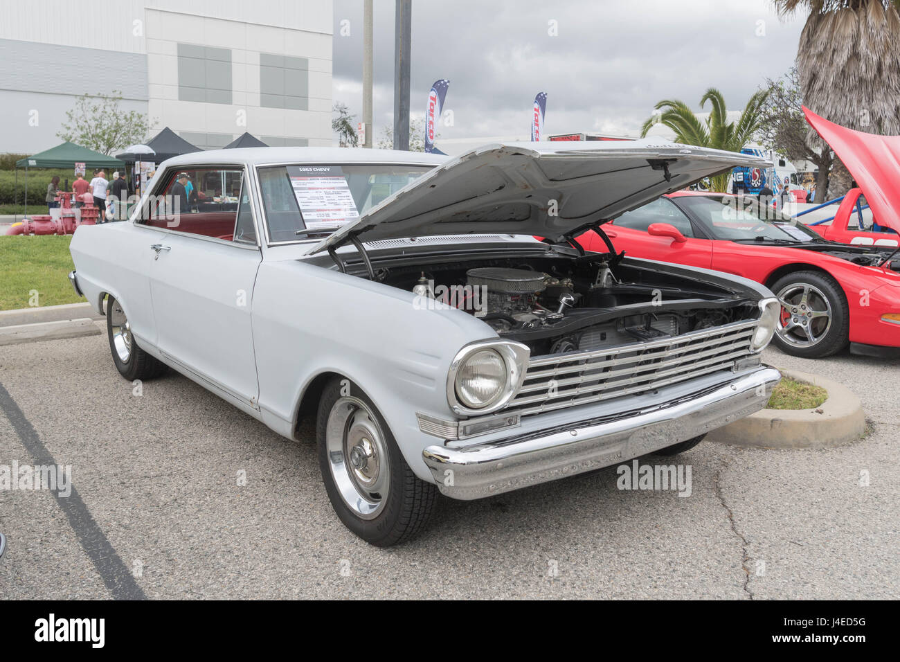 Torrance, USA May 5 2017 Chevy Nova 1963 on display during 12th Annual Edelbrock Car Show