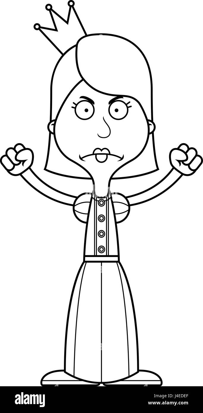 A cartoon princess woman looking angry Stock Vector Image & Art - Alamy