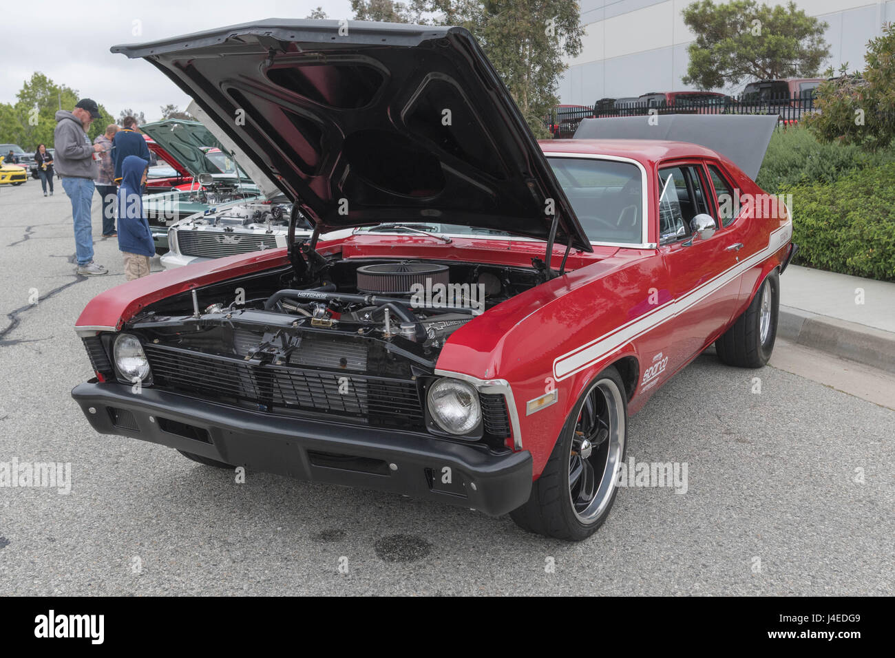 Torrance, USA May 5 2017 Chevrolet Nova on display during 12th Annual Edelbrock Car Show