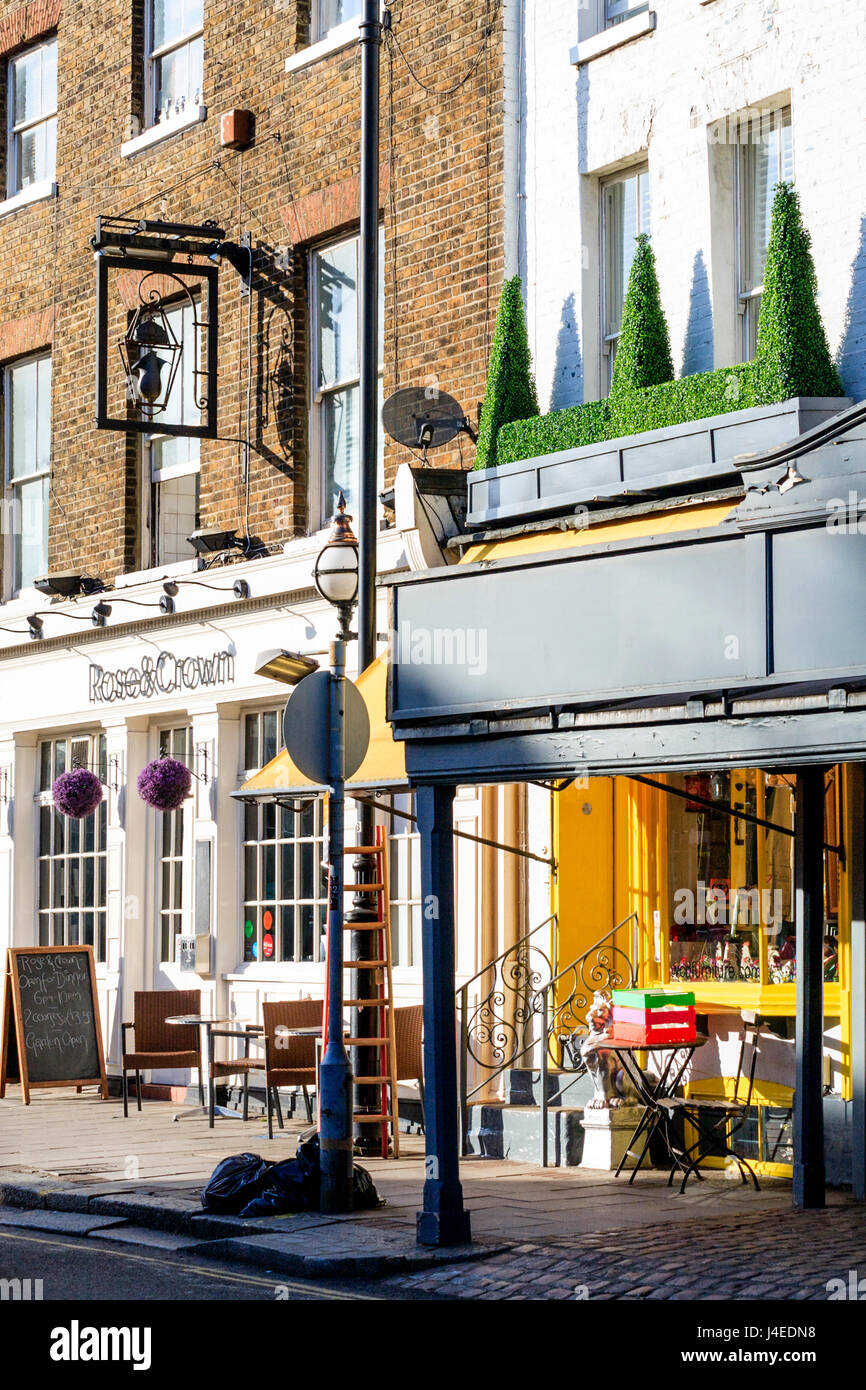 Shops in Highgate Village, North London, UK Stock Photo Alamy