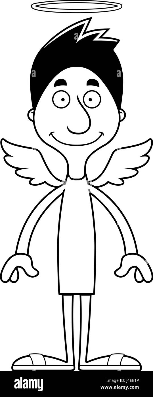 A cartoon angel man smiling Stock Vector Image & Art - Alamy
