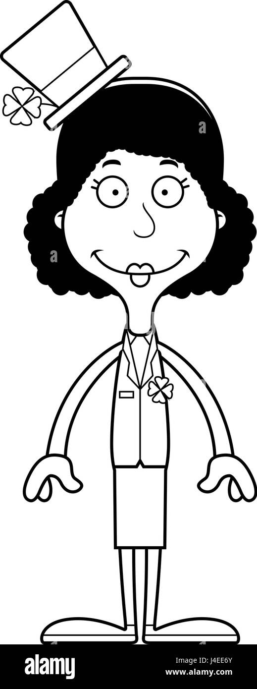 Cartoon irish woman smiling hi-res stock photography and images - Alamy