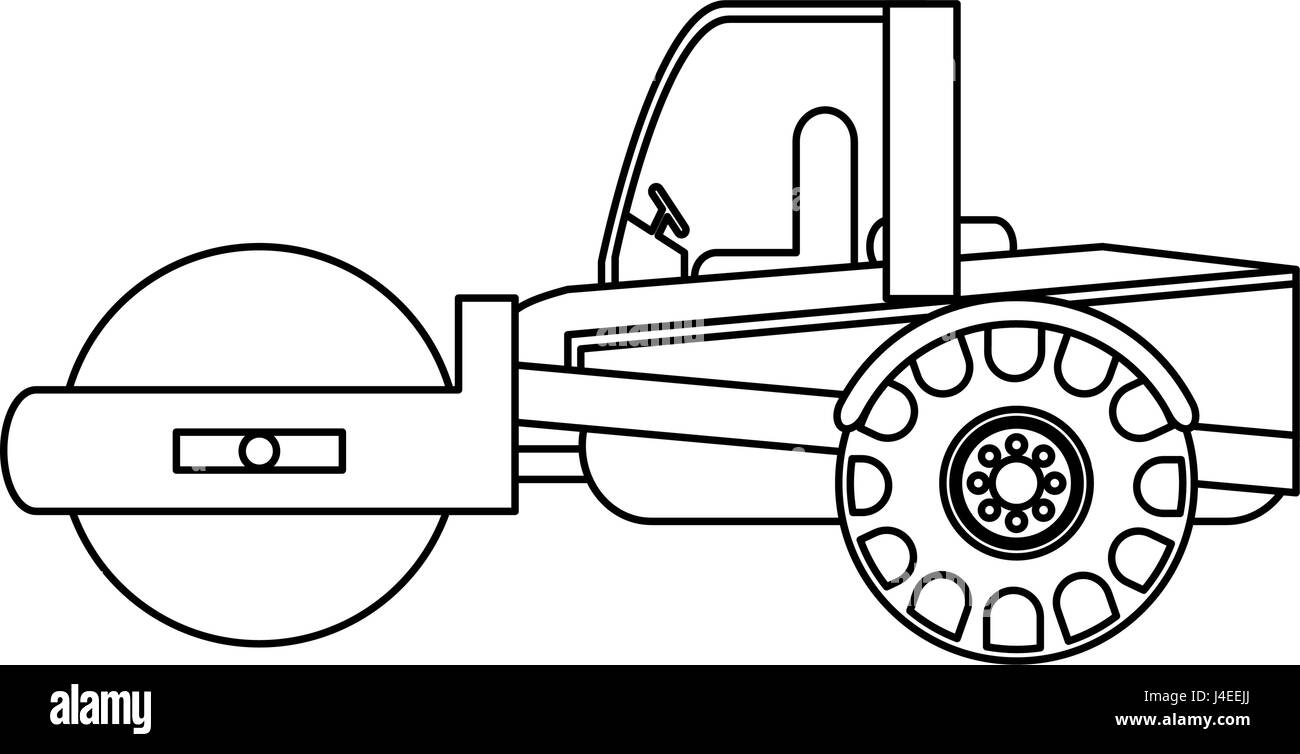Road Roller Coloring Page Coloring Pages