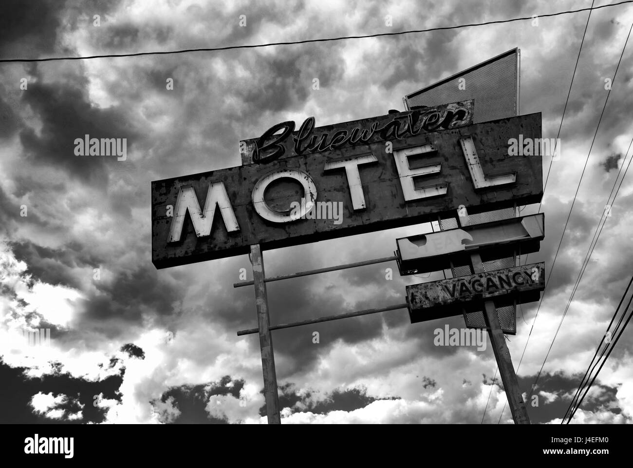 Route 66 motel black and white hires stock photography and images Alamy