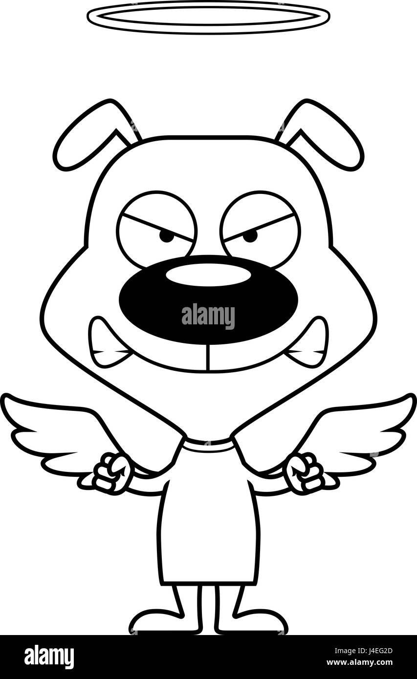 Dog angel wings Black and White Stock Photos & Images - Alamy