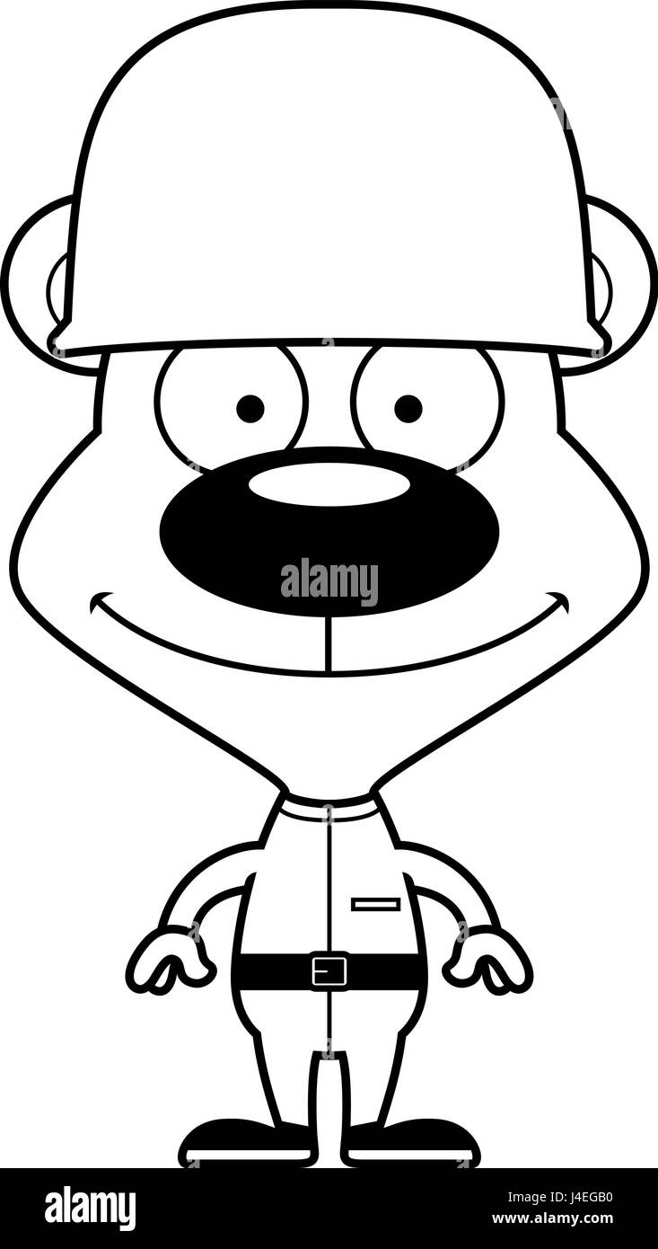A cartoon soldier bear smiling Stock Vector Image & Art - Alamy