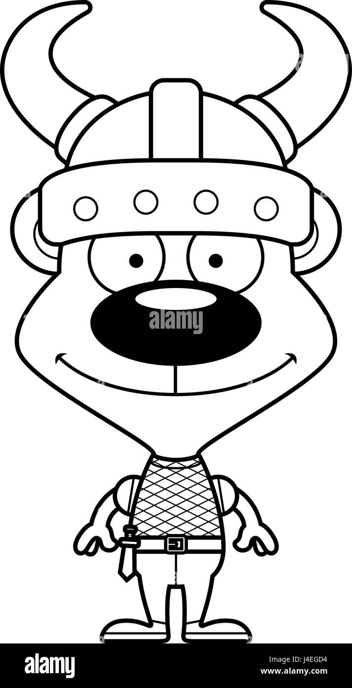 A cartoon Viking bear smiling Stock Vector Image & Art - Alamy