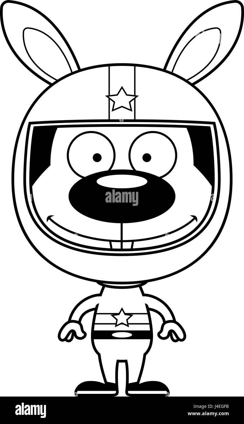 cartoon-race-car-driver-bunny-black-and-white-stock-photos-images-alamy