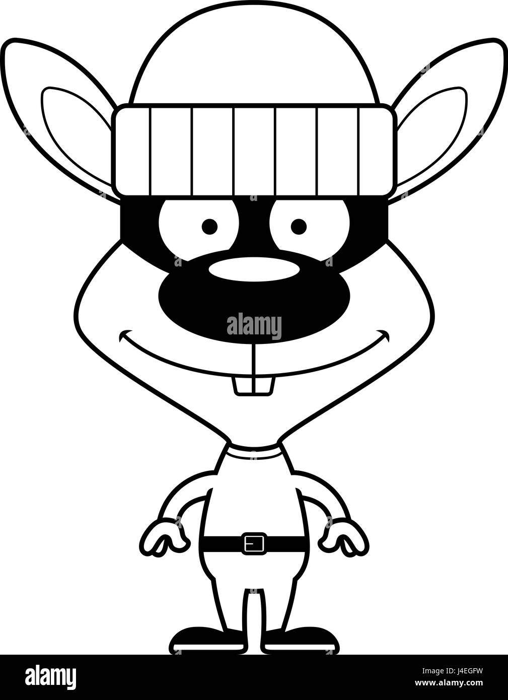 A cartoon thief bunny smiling Stock Vector Image & Art - Alamy