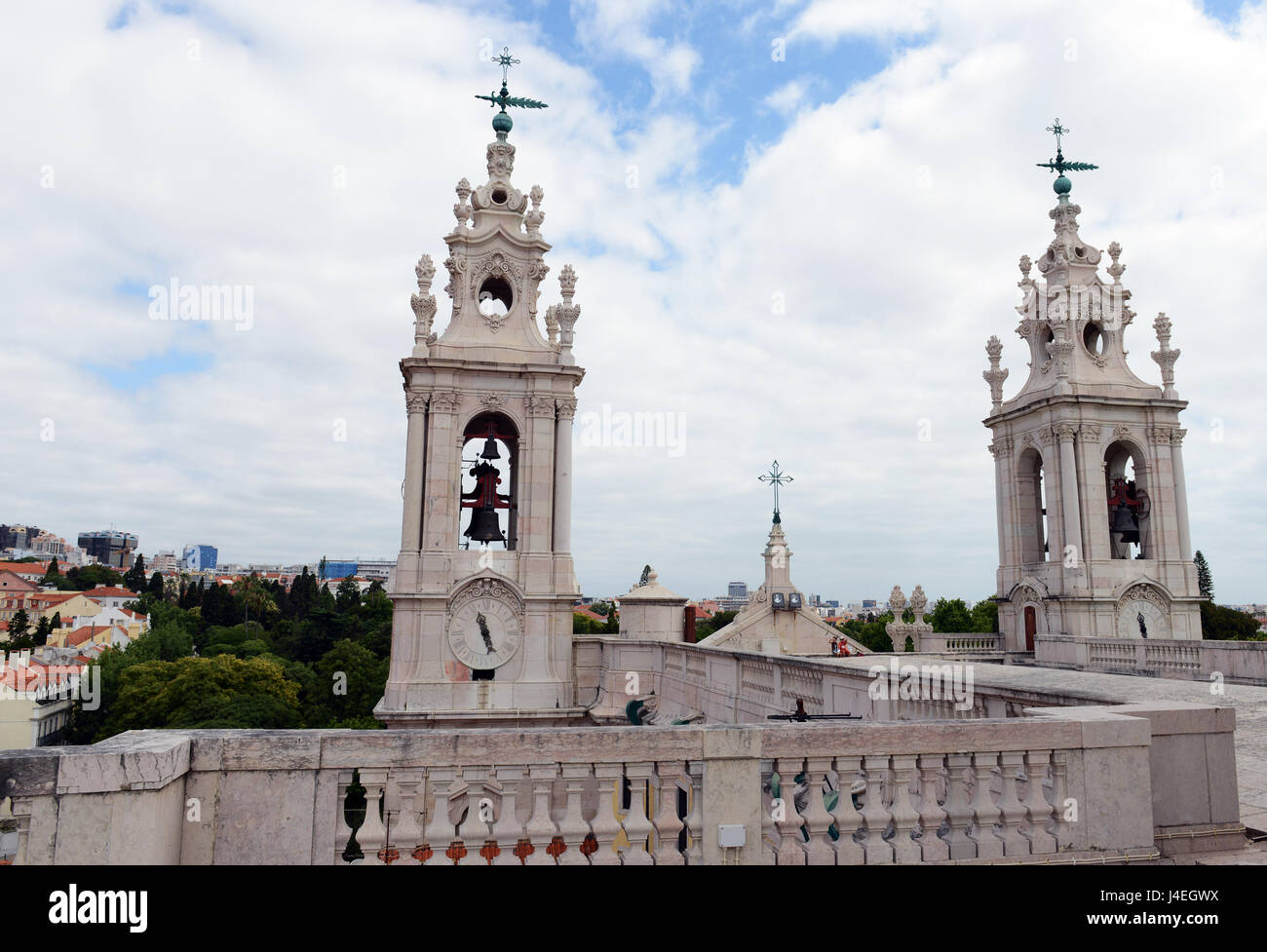The beautiful Basilica da Estrela in Lisbon Stock Photo Alamy