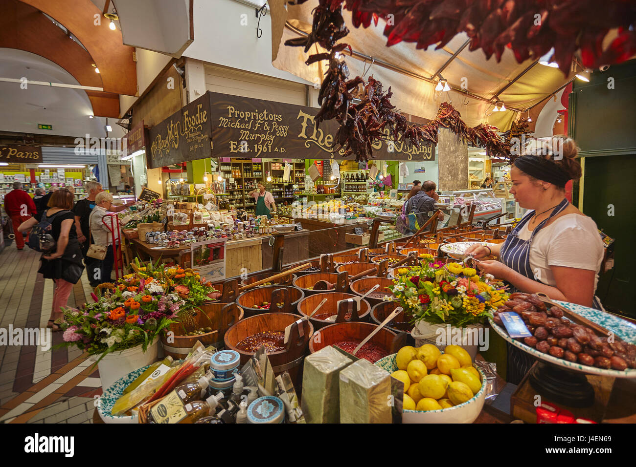 The English Market, in Cork, County Cork, Munster, Republic of Ireland, Europe Stock Photo