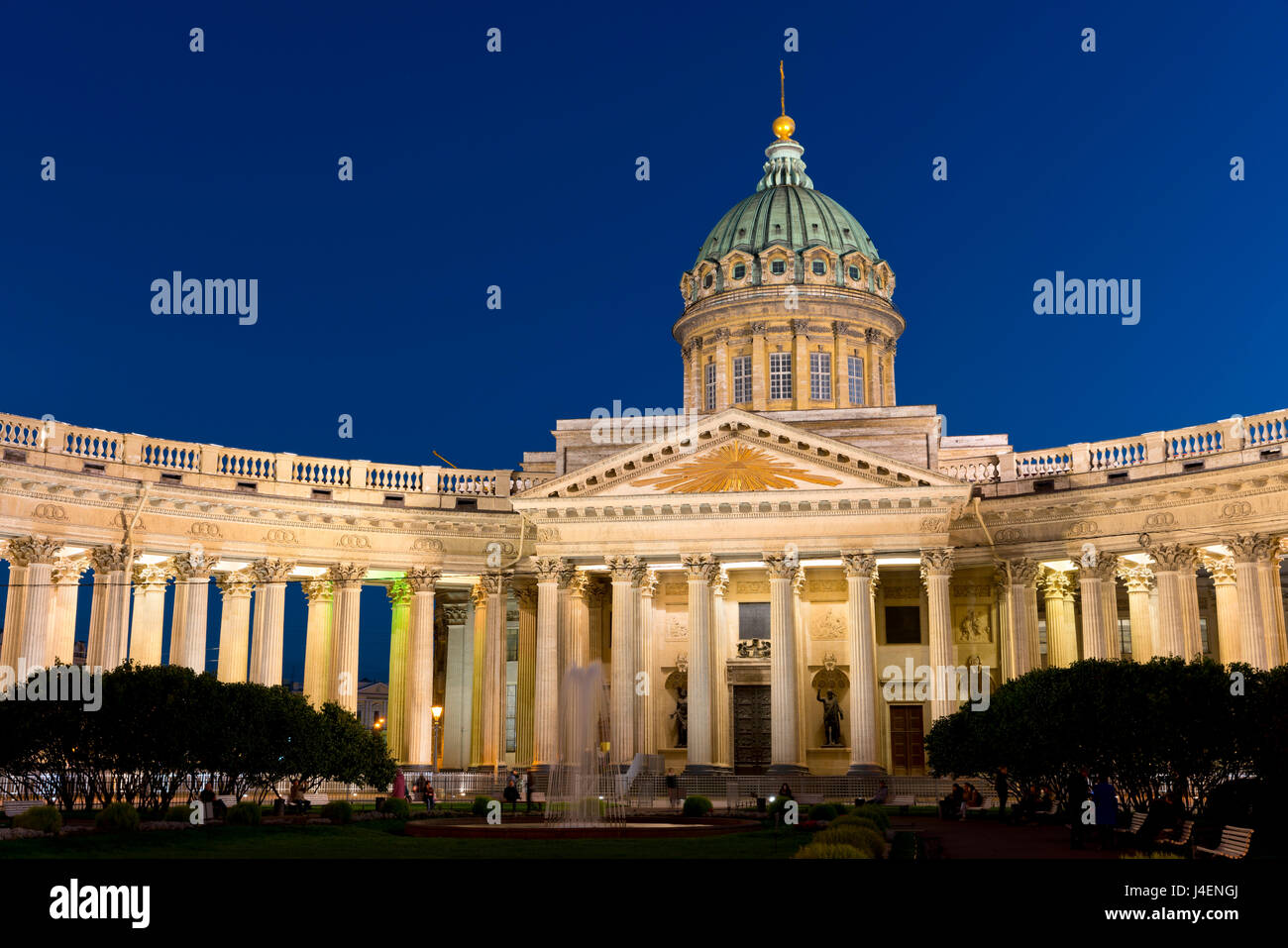 Kazan Cathedral, St. Petersburg, Russia, Europe Stock Photo