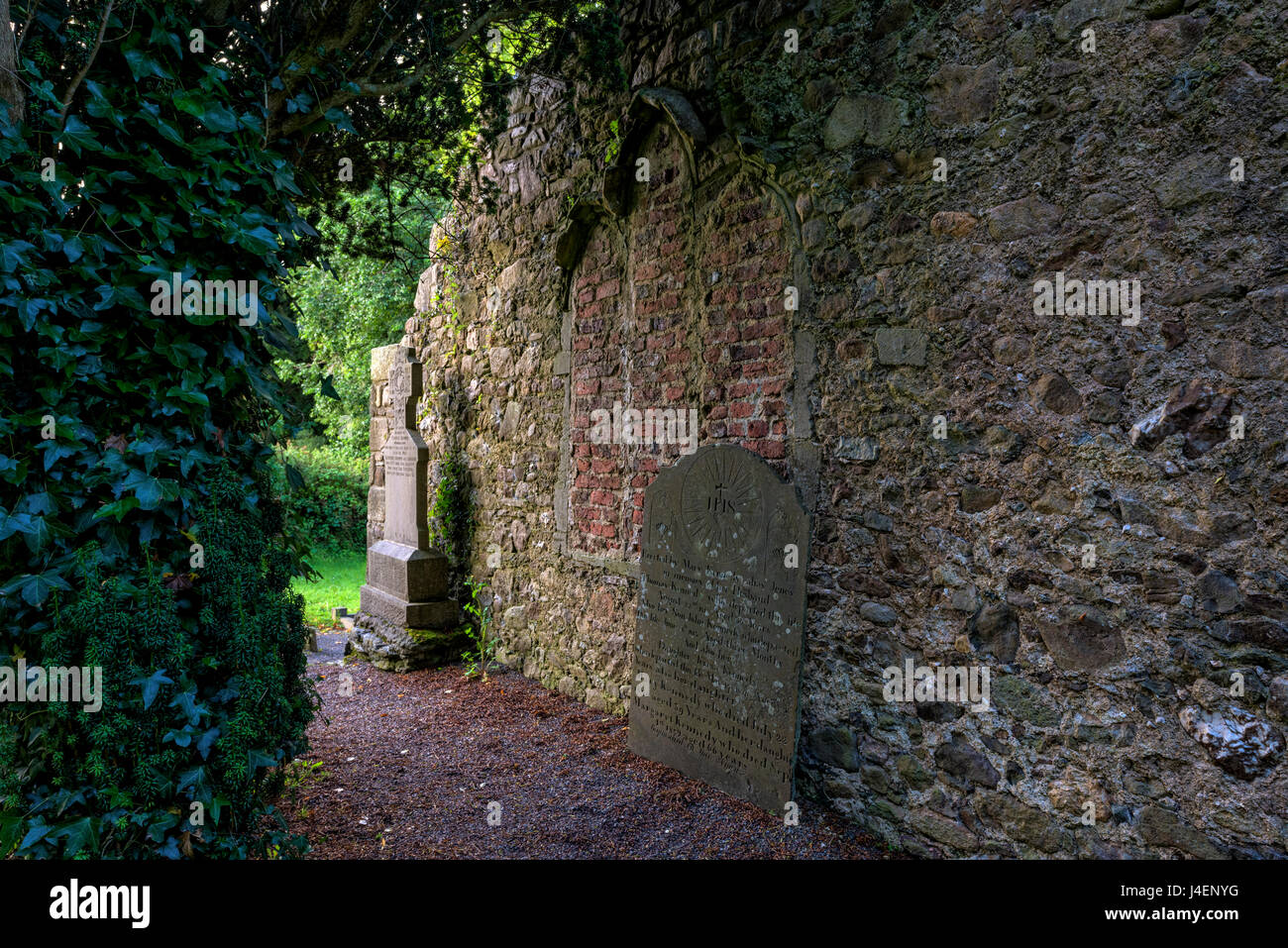 Tintern, Old Graveyard, County Wexford, Leinster, Republic of Ireland, Europe Stock Photo