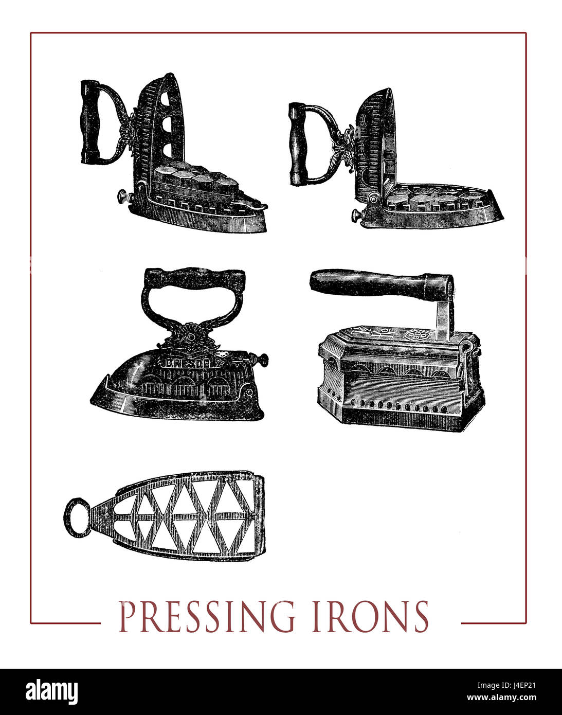Irons antique drawing hires stock photography and images Alamy