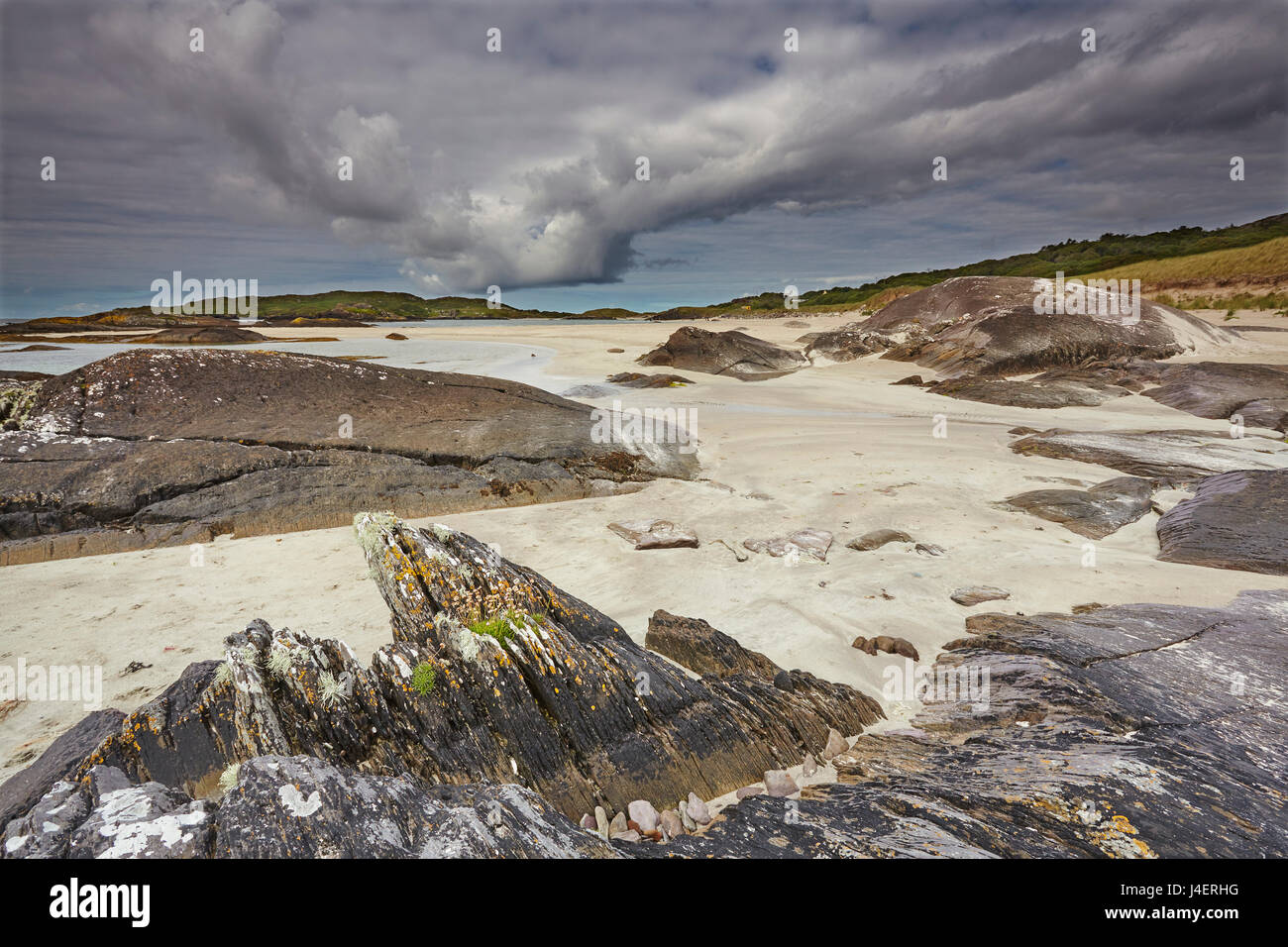 The Strand at Derrynane House, Ring of Kerry, County Kerry, Munster, Republic of Ireland, Europe Stock Photo