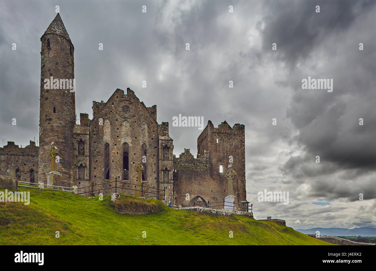 The ruins of the Rock of Cashel, Cashel, County Tipperary, Munster, Republic of Ireland, Europe Stock Photo