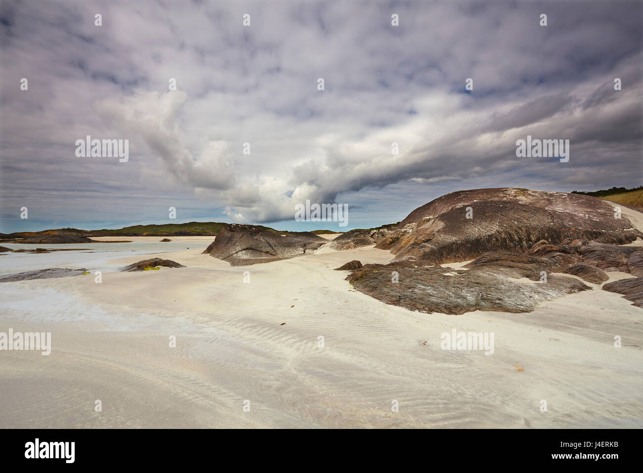 The Strand at Derrynane House, Ring of Kerry, County Kerry, Munster, Republic of Ireland, Europe Stock Photo