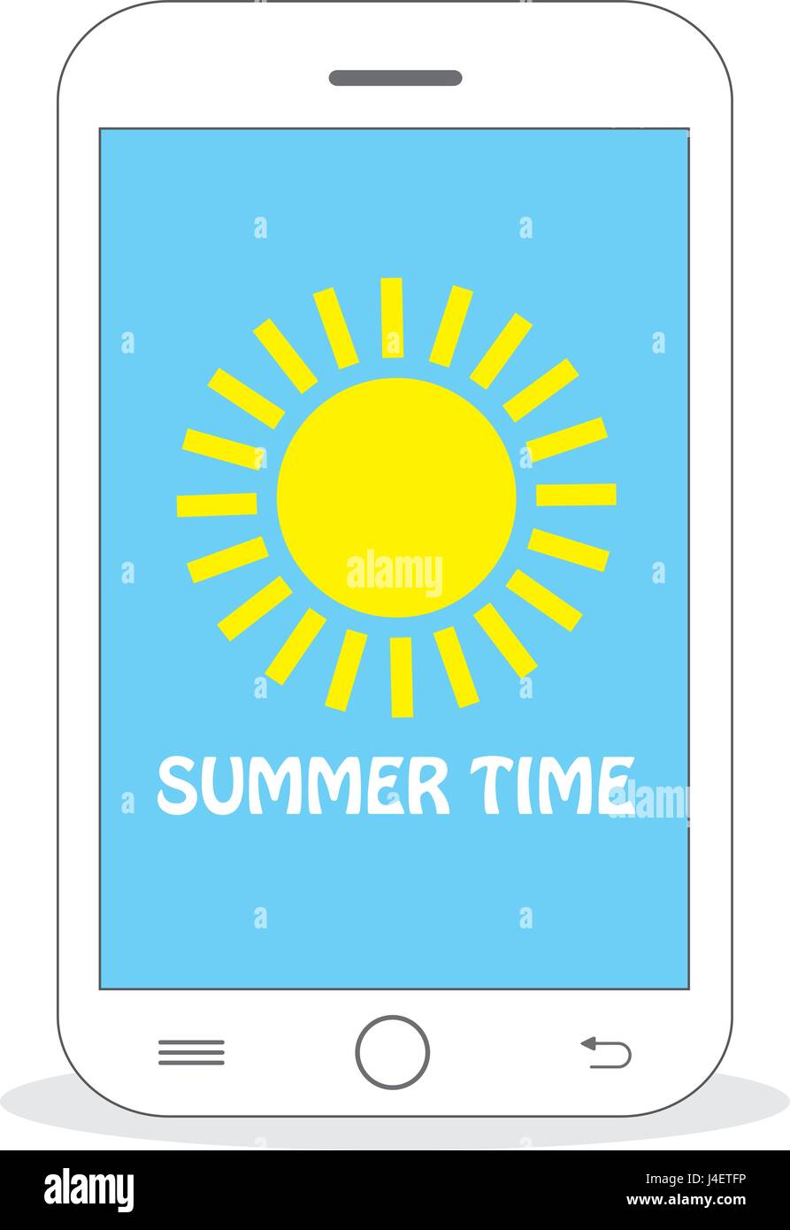 Summer Time - Sun Stock Vector