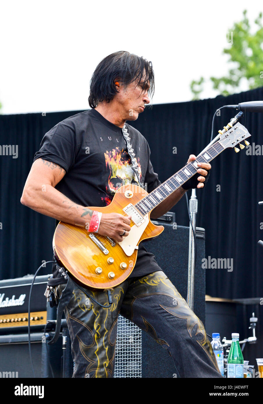 Encino, California, May 7, 2017 - George Lynch of Lynch Mob performing
