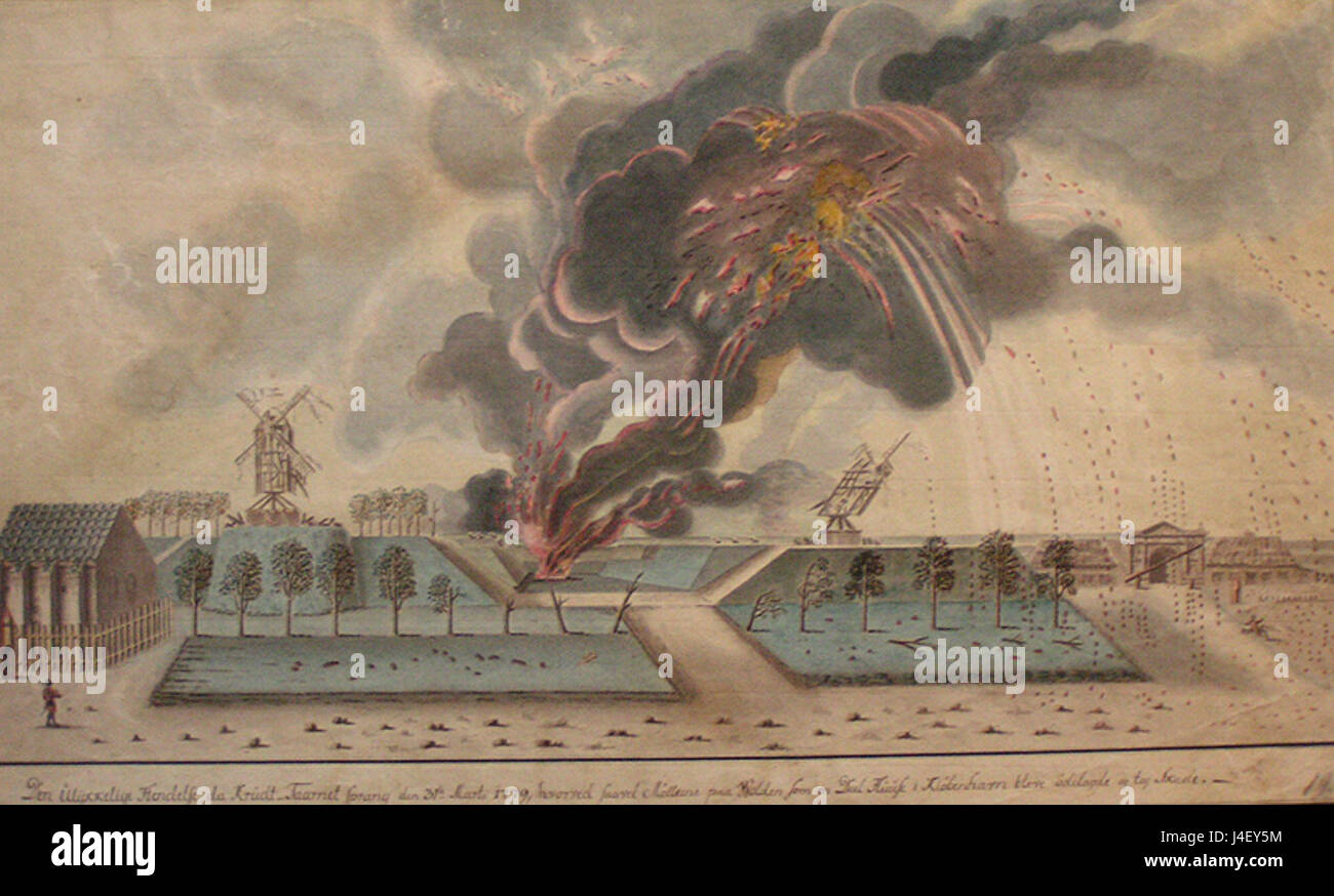 1779 explosion Copenhagen Stock Photo - Alamy