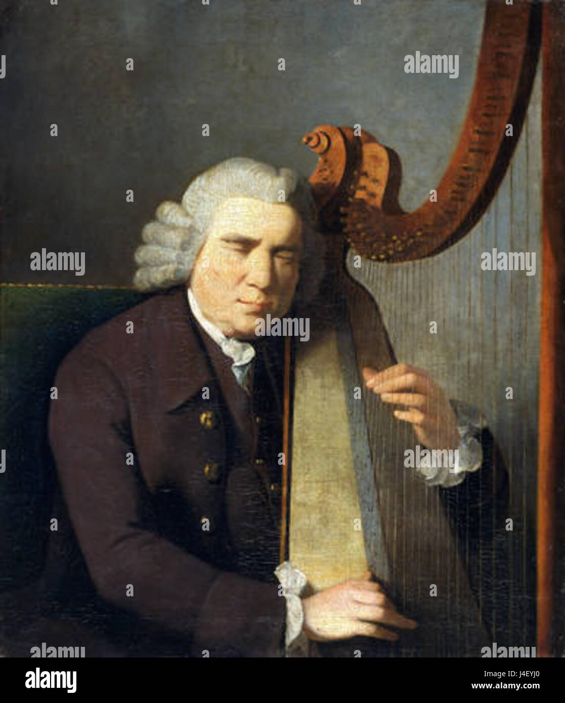 John Parry  harpist Stock Photo