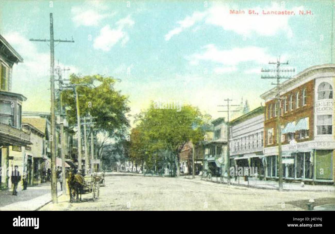 Main Street Lancaster NH Stock Photo Alamy